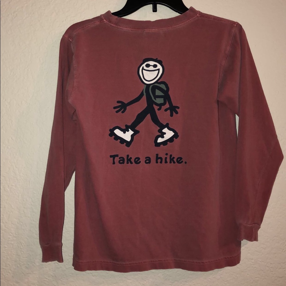 Life is good long sleeve (mauve/pink)